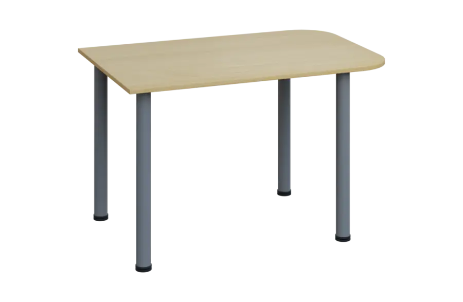 EJH 1 - 120 přístavba jednací, kovová podnož stříbrná, deska 18 mm, buk royal